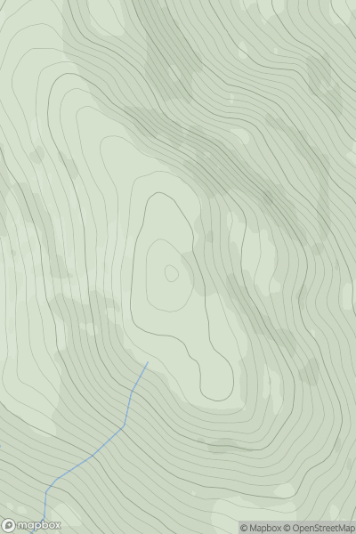 Thumbnail image for Beinn Bhreac [Loch Long to Loch Lomond] [NN321000] showing contour plot for surrounding peak